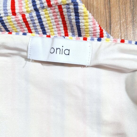 Onia Multicolor Striped Bikini Bottom beach swim - Picture 3 of 4